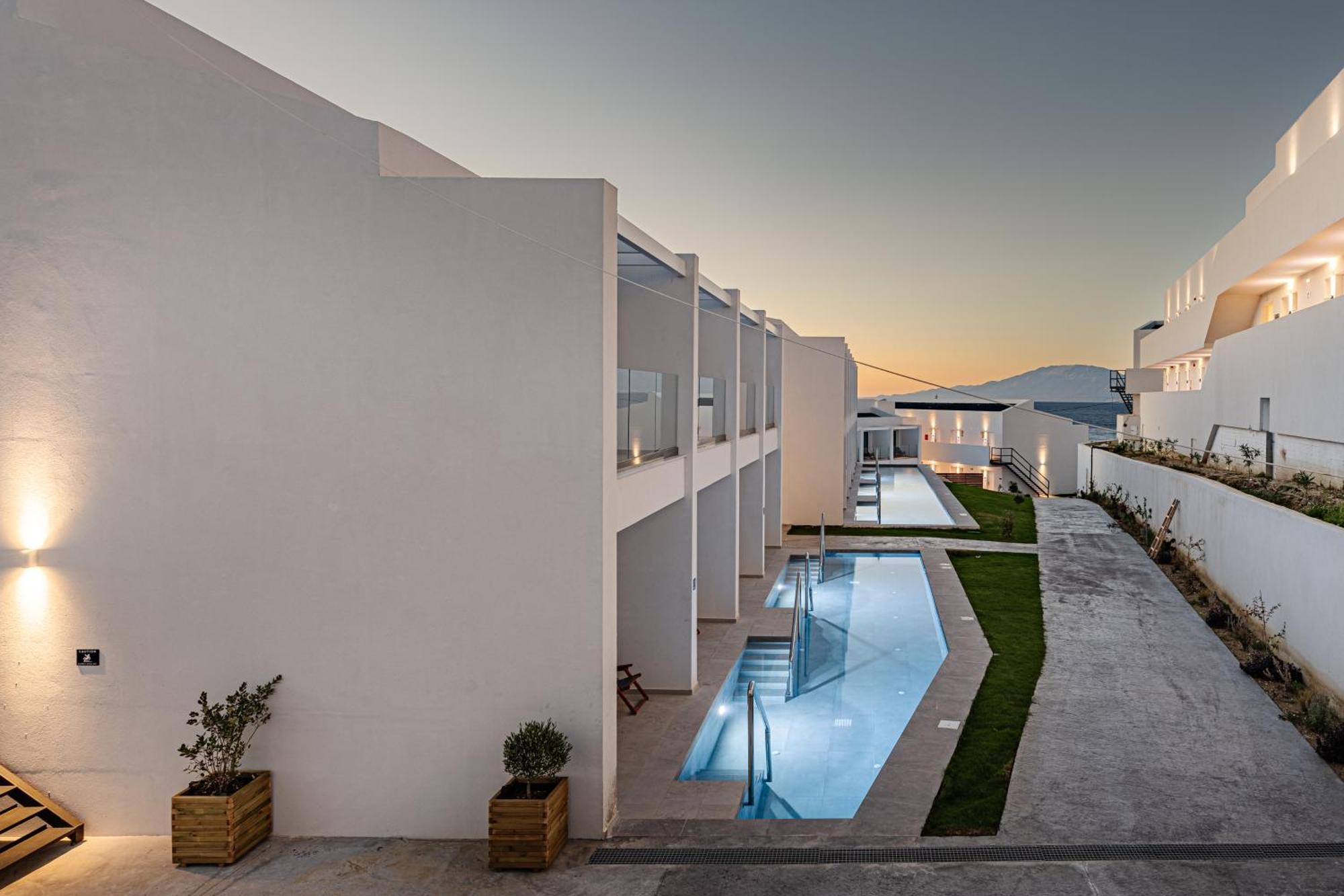 Magique Bleu Suites Tragaki Buitenkant foto