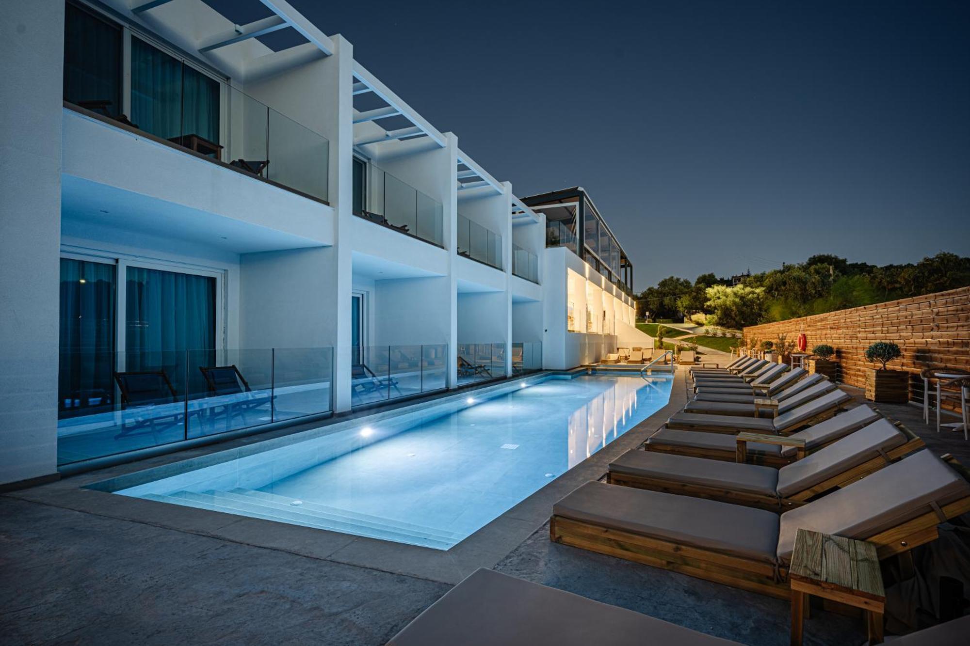 Magique Bleu Suites Tragaki Buitenkant foto
