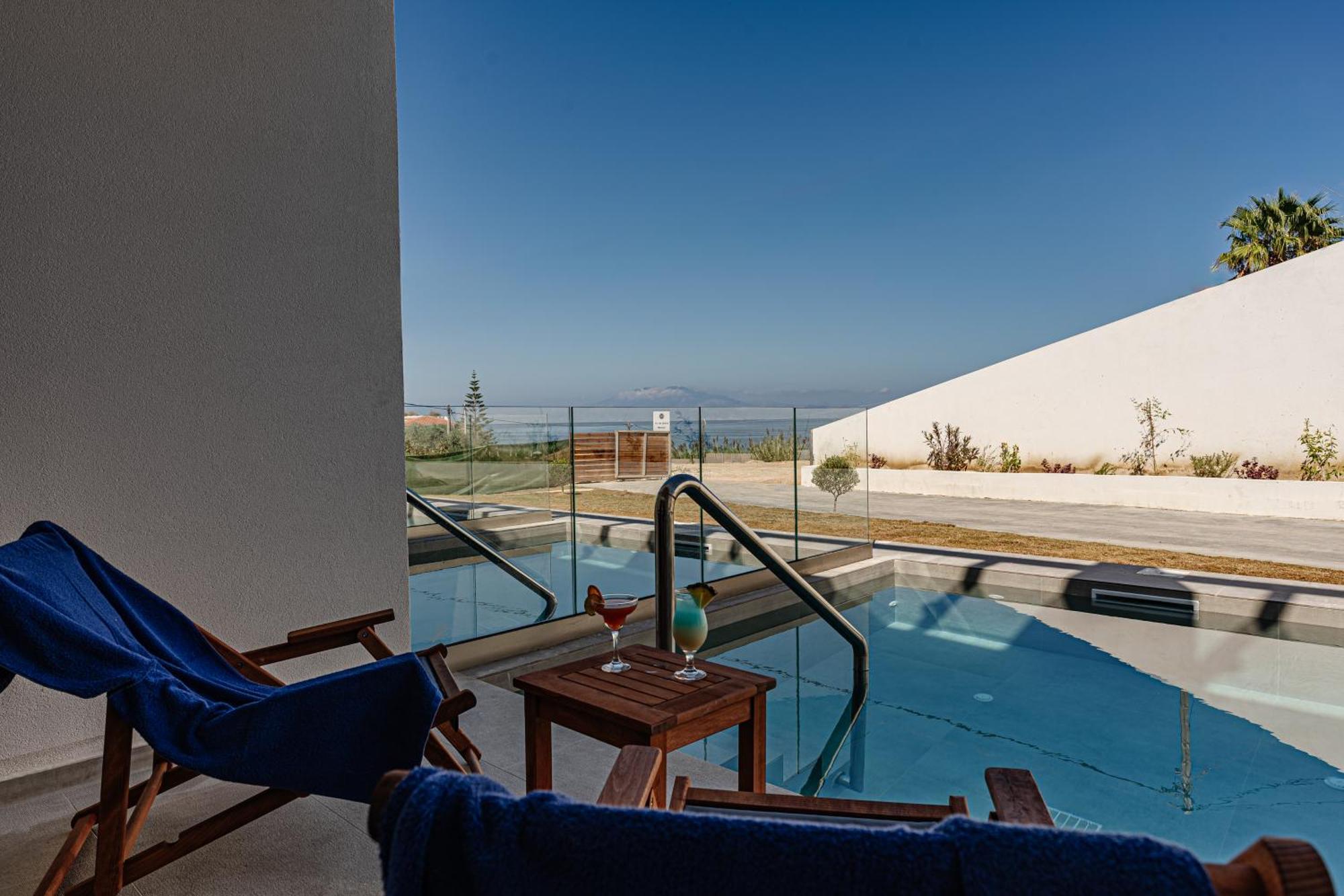Magique Bleu Suites Tragaki Buitenkant foto